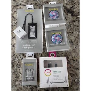 Miscellaneous Bundle Cell Phone, Accessories, Chargers, Buds Cover. New. 3770‎